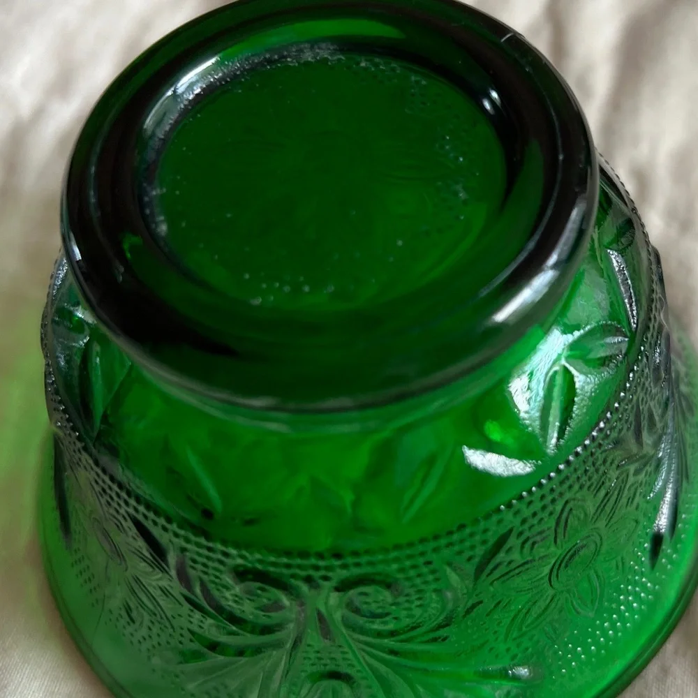 Vintage Anchor Hocking Custard Cup with Liner (saucer) - Picture 4 of 5